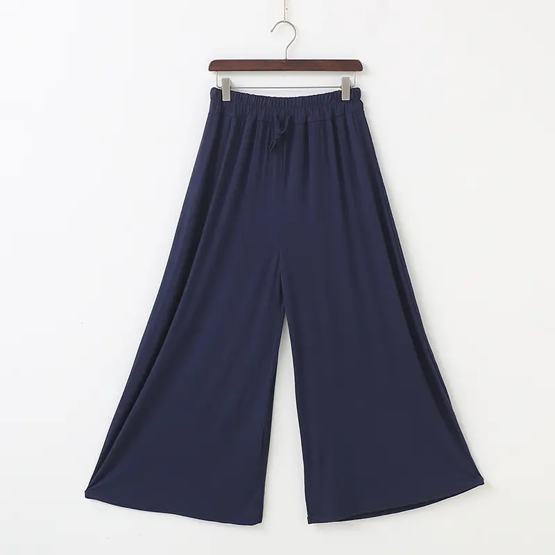Black Wide Leg Pants Women Summer Casual High Waist — feature 26