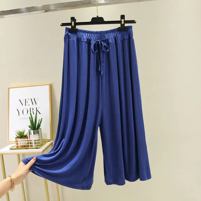 Black Wide Leg Pants Women Summer Casual High Waist - Image 8