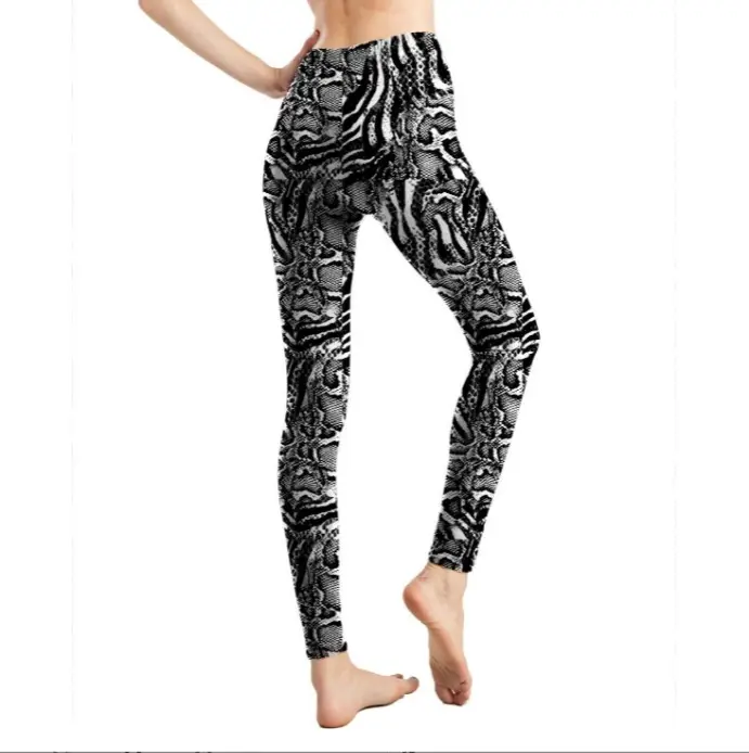 9822 European American Animal Print Leggings Export Leggings Nine Point Pants Wholesale Leggings - Image 10