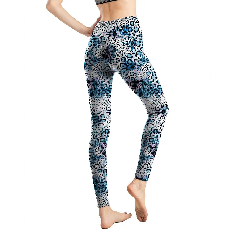 9822 European American Animal Print Leggings Export Leggings Nine Point Pants Wholesale Leggings - Image 8