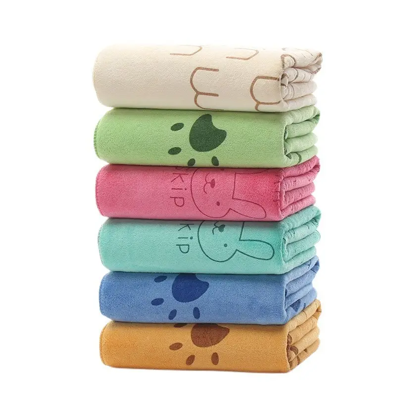 Microfiber Beach Towel with Bunny Print Large Adult Use - Image 16