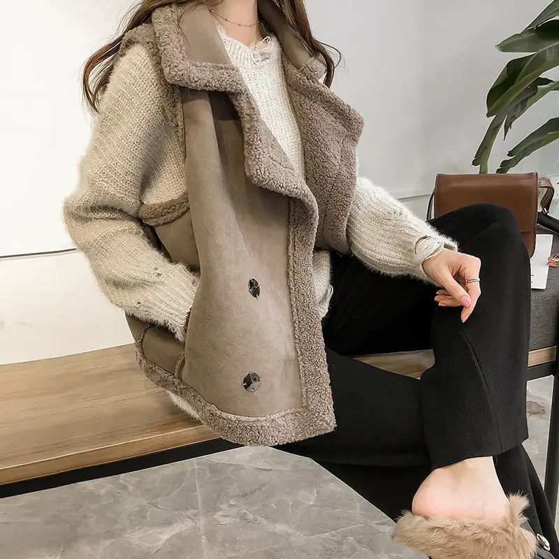 Lamb Wool Vest Women's Warm Fur Sleeveless Jacket - Image 2