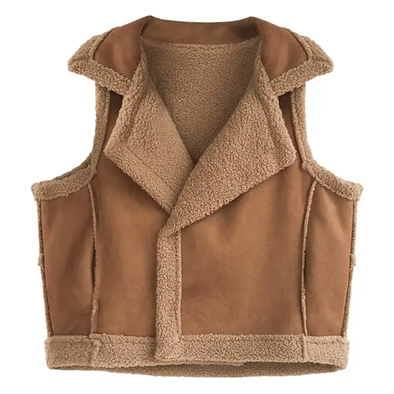 Lamb Wool Vest Women's Warm Fur Sleeveless Jacket