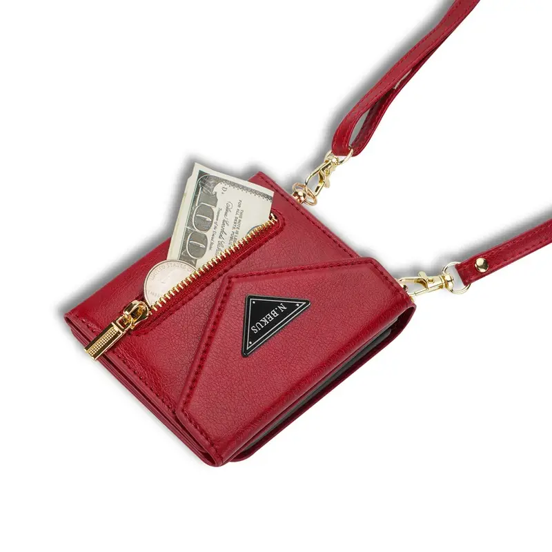 Red Foldable Phone Case with Card Holder - Image 9