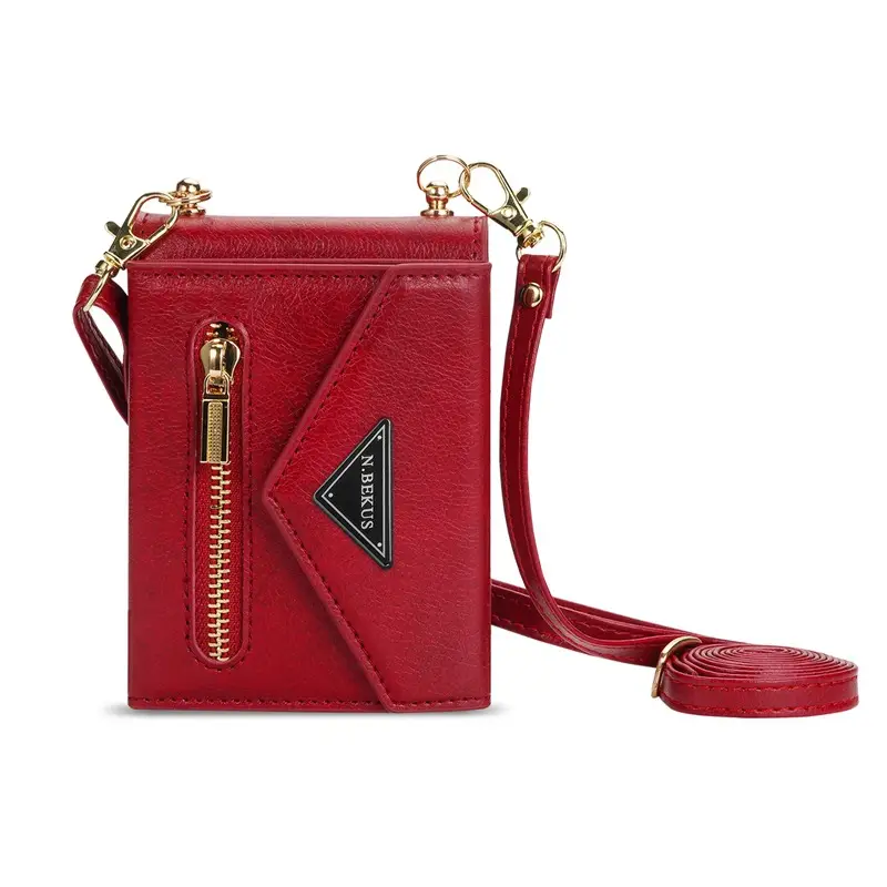 Red Foldable Phone Case with Card Holder - Image 3