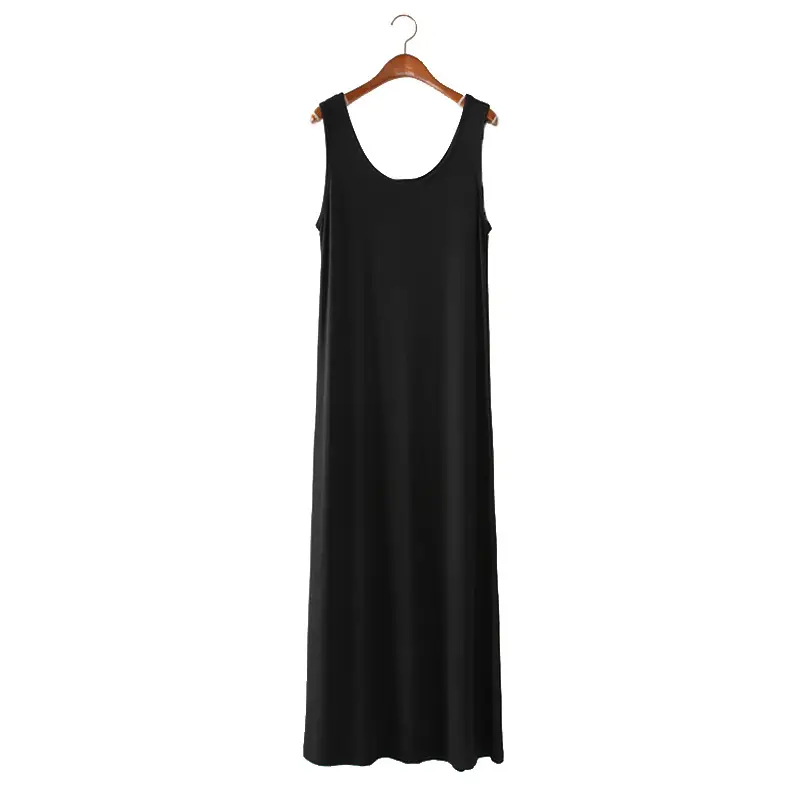 Women's Grey Long Sleeve Vest Dress Modal Fabric - Image 14