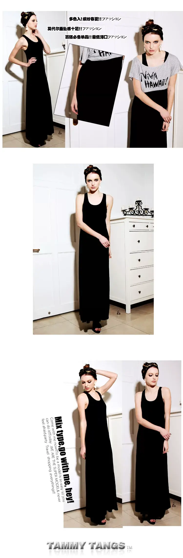 Women's Grey Long Sleeve Vest Dress Modal Fabric — feature 6