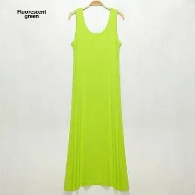 Women's Grey Long Sleeve Vest Dress Modal Fabric - Image 5