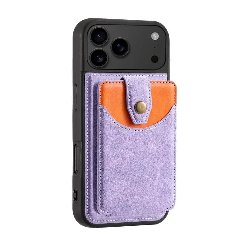Red Leather Magnetic Phone Case for iPhone 17 - Image 6