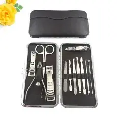 12-Piece Stainless Steel Manicure Tool Set with Pu Leather Case — feature 3