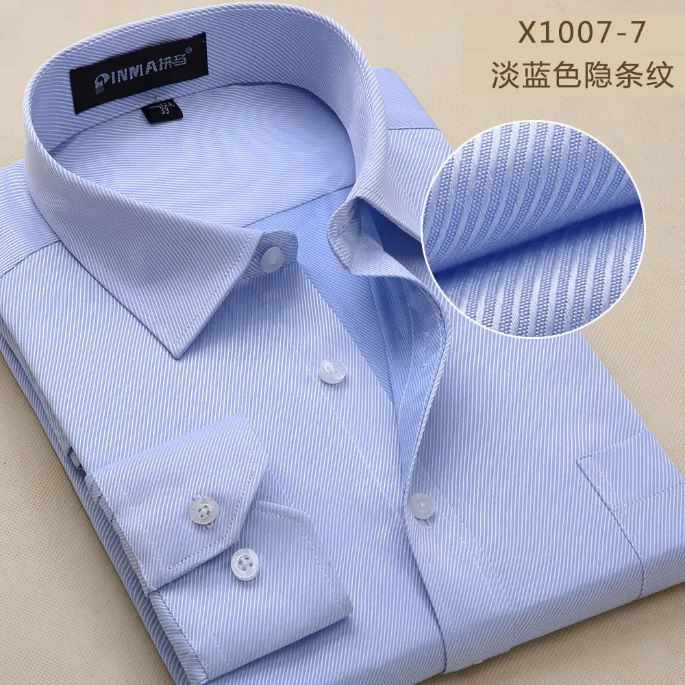 Men's White Slim Fit Long Sleeve Shirt Plus Size - Image 19