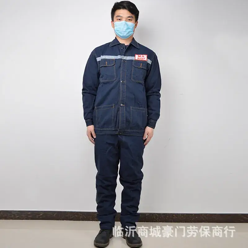 Welder Cowboy Overalls Set with Reflective Strip - Image 2