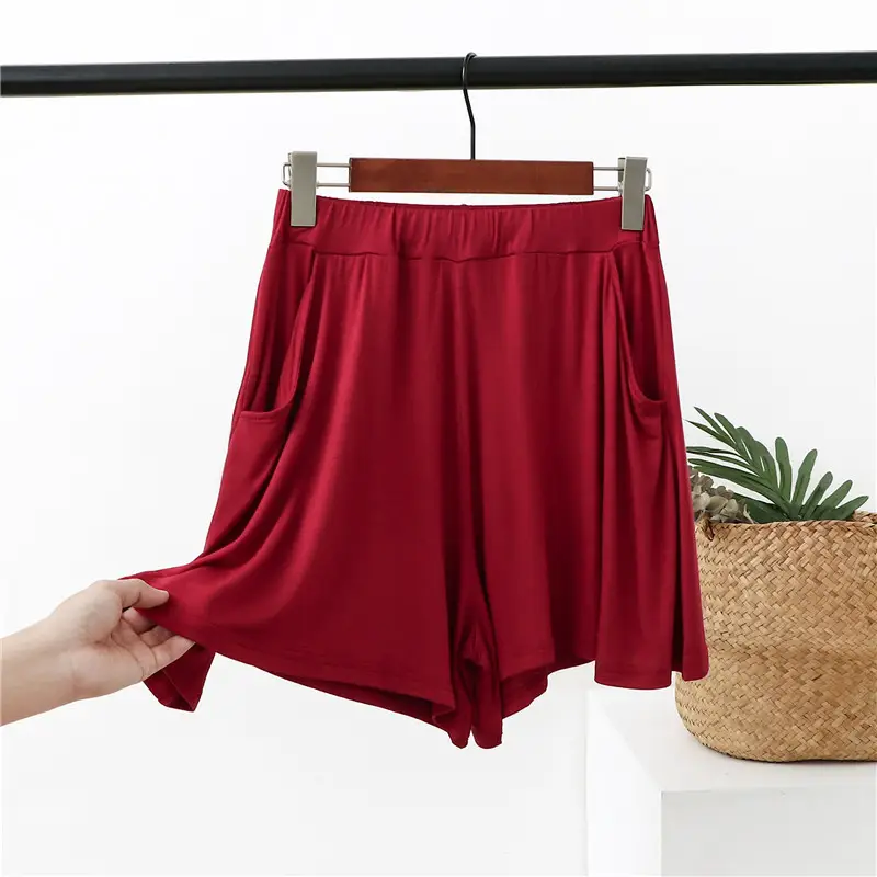 New Modal Plus Size Loose Leggings with Pockets Casual Beach Shorts - Image 13