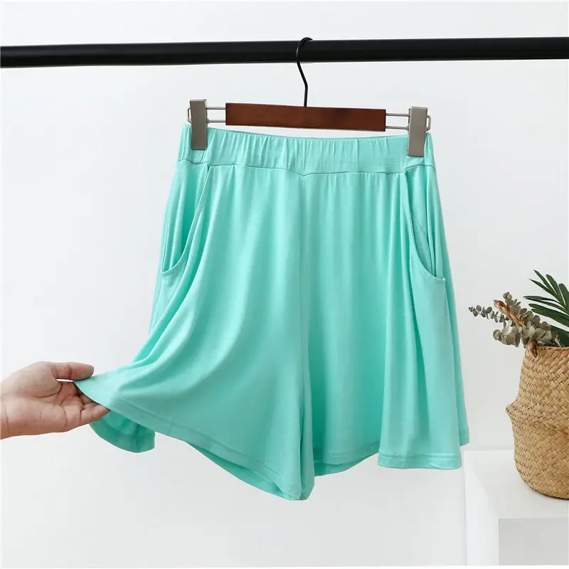 New Modal Plus Size Loose Leggings with Pockets Casual Beach Shorts - Image 15