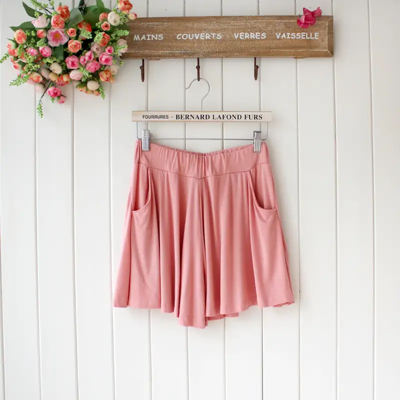 New Modal Plus Size Loose Leggings with Pockets Casual Beach Shorts - Image 2