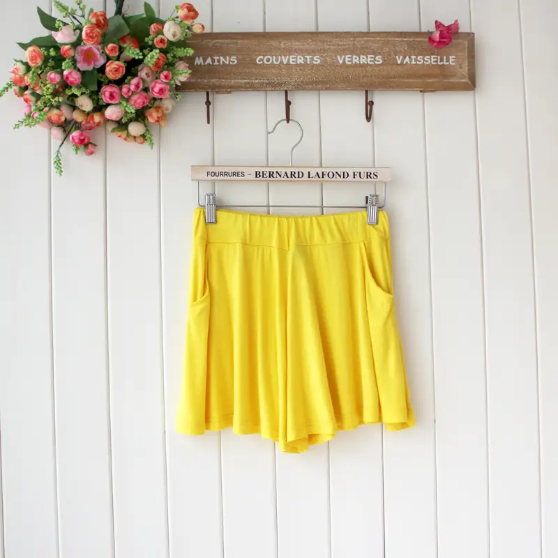 New Modal Plus Size Loose Leggings with Pockets Casual Beach Shorts - Image 9