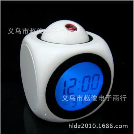 LED Voice Alarm Clock with Laser Projection & Digital Display - Image 7