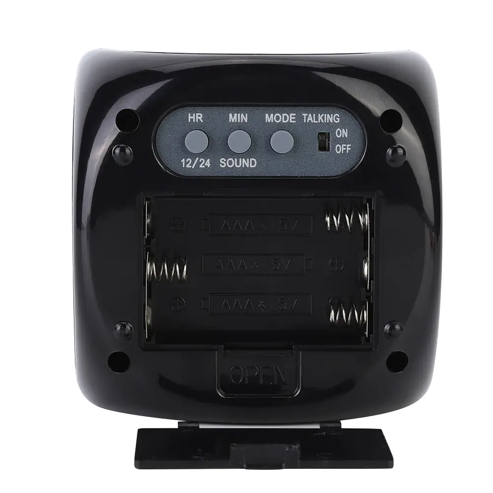 LED Voice Alarm Clock with Laser Projection & Digital Display - Image 9