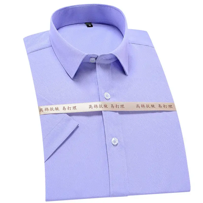 Men's Korean Slim Fit White Striped Shirt