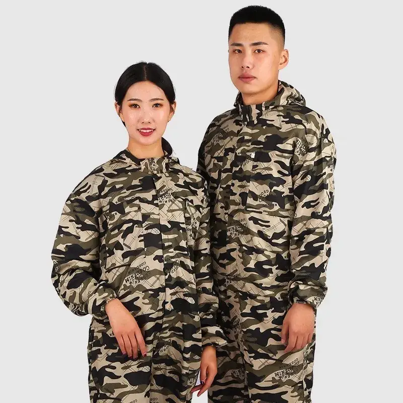 Professional One-Piece Work Suit Blue Hooded Auto Repair Spray Factory Wear
