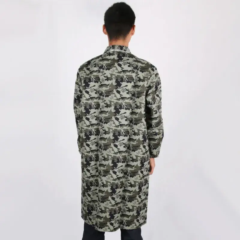 Camouflage Long Sleeve Work Coat for Men