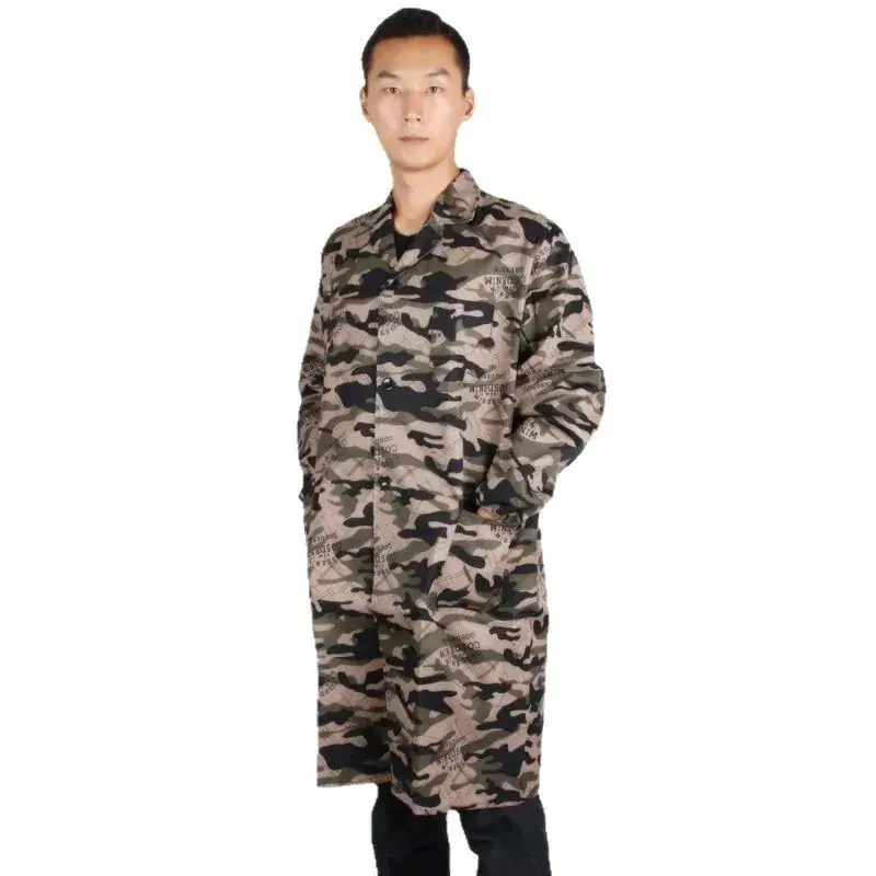 Camouflage Long Sleeve Work Coat for Men
