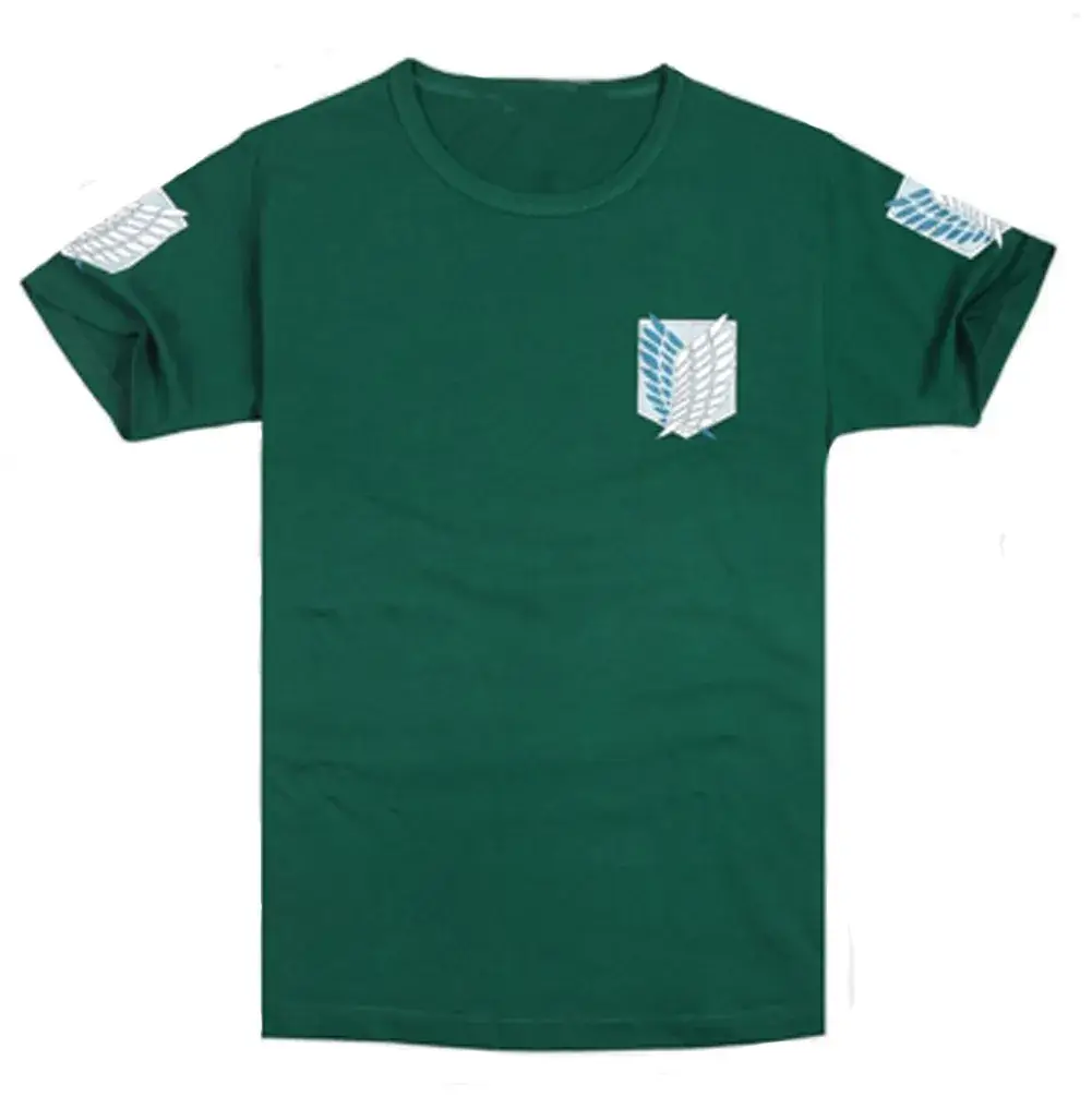 Attack on Titan Black T-Shirt Giant Investigation Corps Cosplay - Image 2