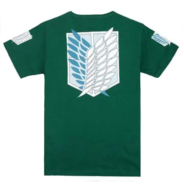 Attack on Titan Black T-Shirt Giant Investigation Corps Cosplay - Image 4