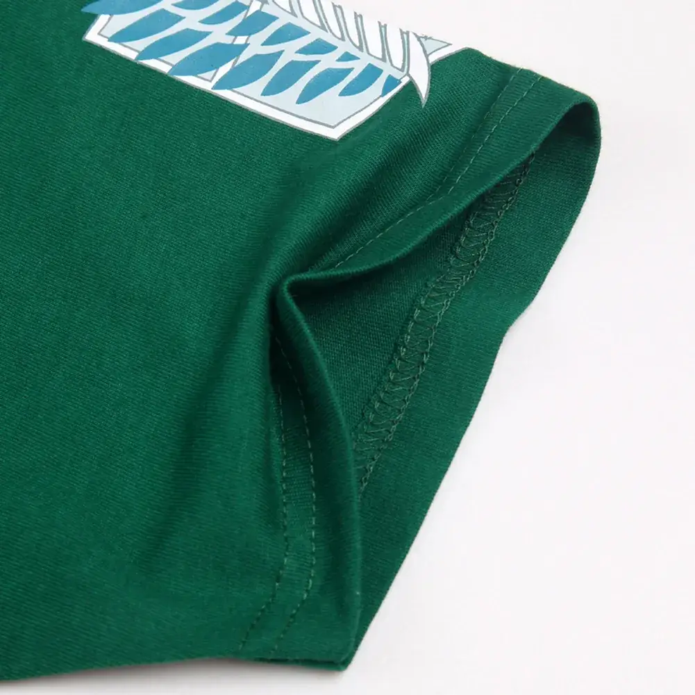 Attack on Titan Black T-Shirt Giant Investigation Corps Cosplay - Image 5