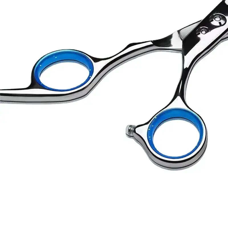 Ruby Sapphire Hair Scissors Flat Tooth Finger Ring Set