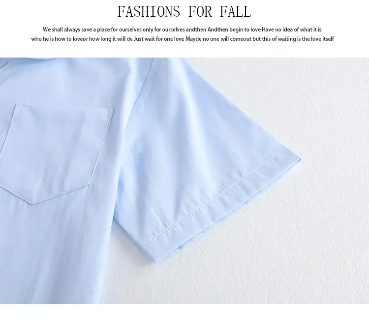 Japanese School Shirt for Boys White Green Bow Short Sleeve — feature 14