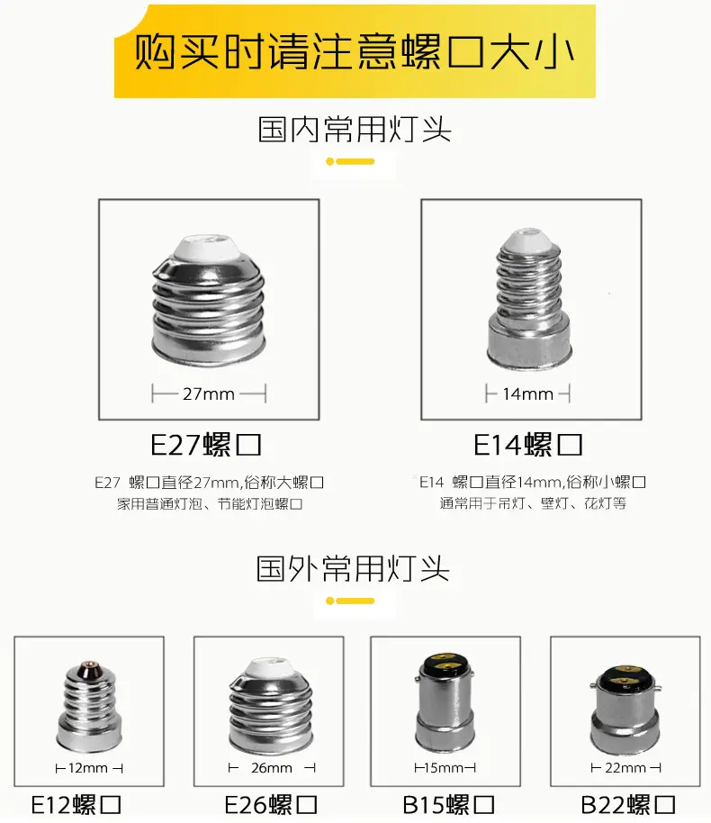 灯头螺口