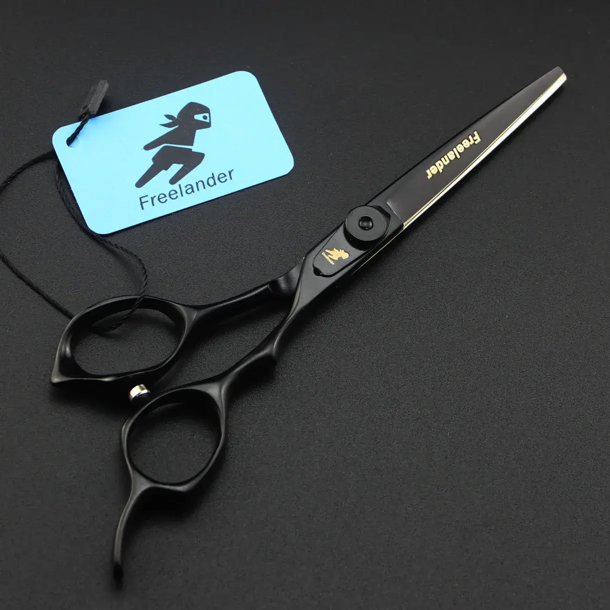 Freelyblade 6.0" Black Hair Scissors Barber Set - Image 3