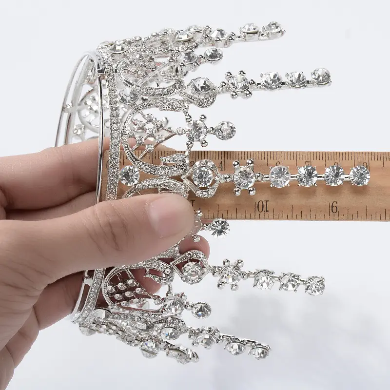 Korean Style Bride Crown Jewelry for Wedding Headdress - Image 6