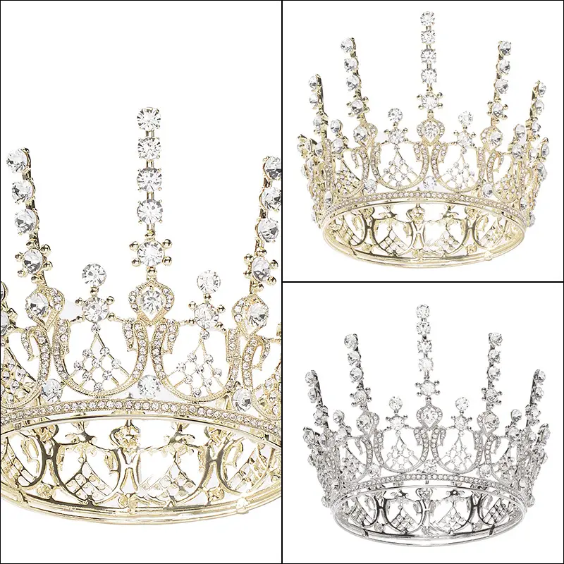 Korean Style Bride Crown Jewelry for Wedding Headdress - Image 7