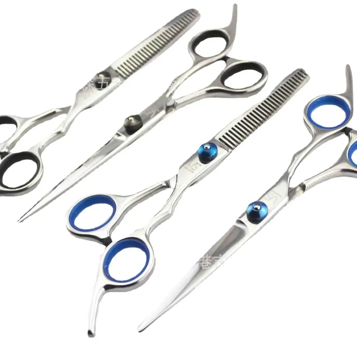 6.0 Inch Blue Screw Hair Scissors Barber Tools - Image 3