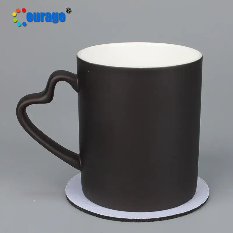 Black Heat Transfer Blank Coaster for Home Decor - Image 2