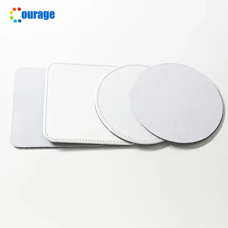 Black Heat Transfer Blank Coaster for Home Decor - Image 3