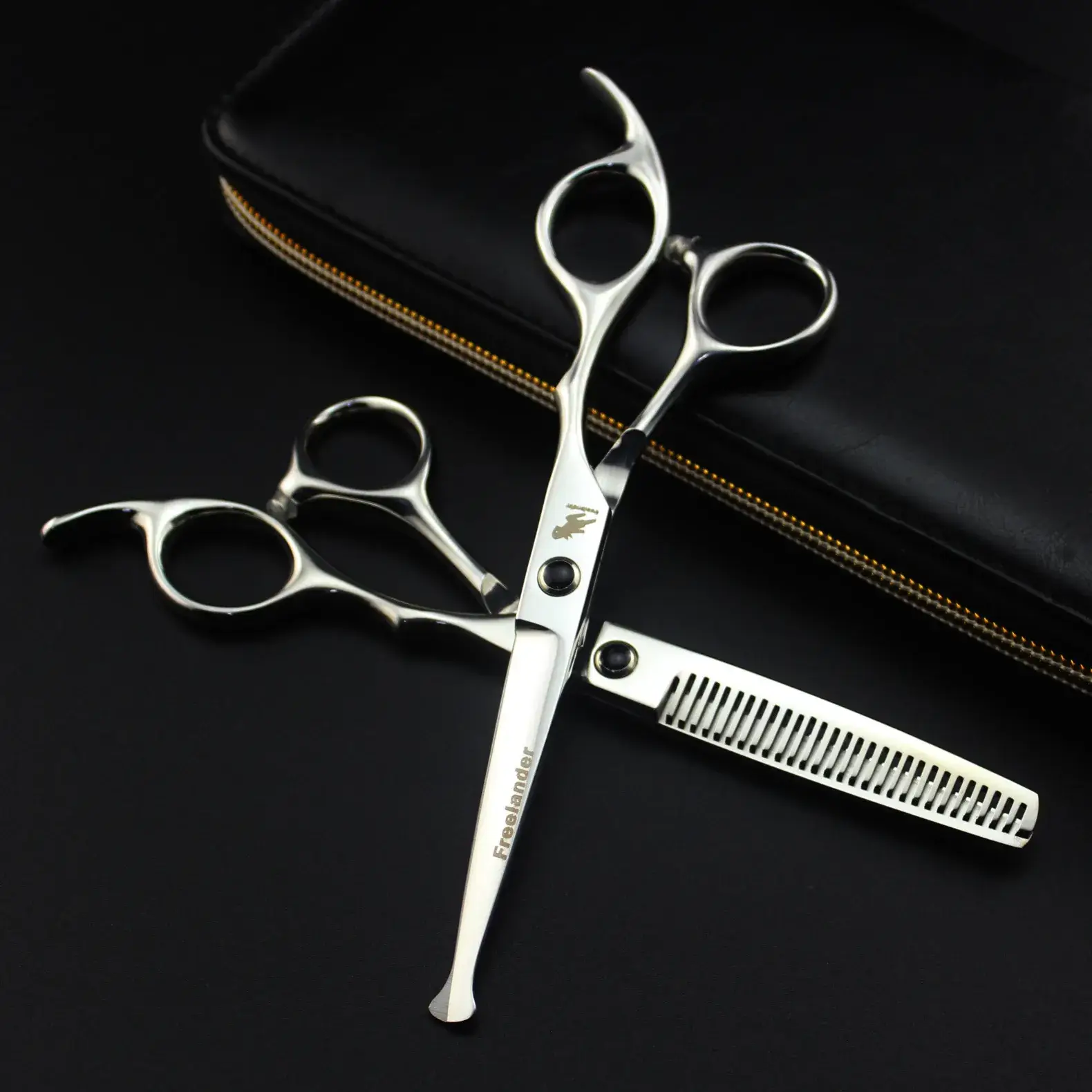 6.0-inch Silver Hair Scissors Set for Men Women - Image 2