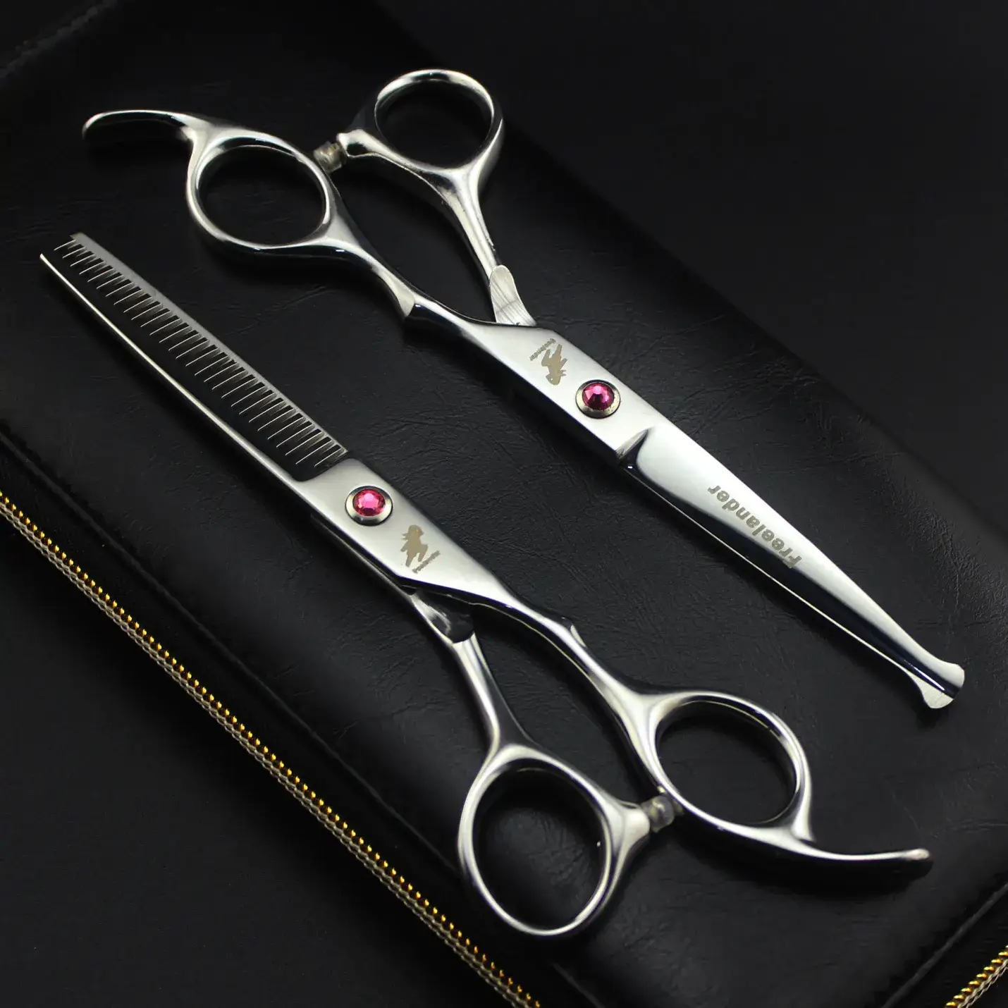 6.0-inch Silver Hair Scissors Set for Men Women - Image 4