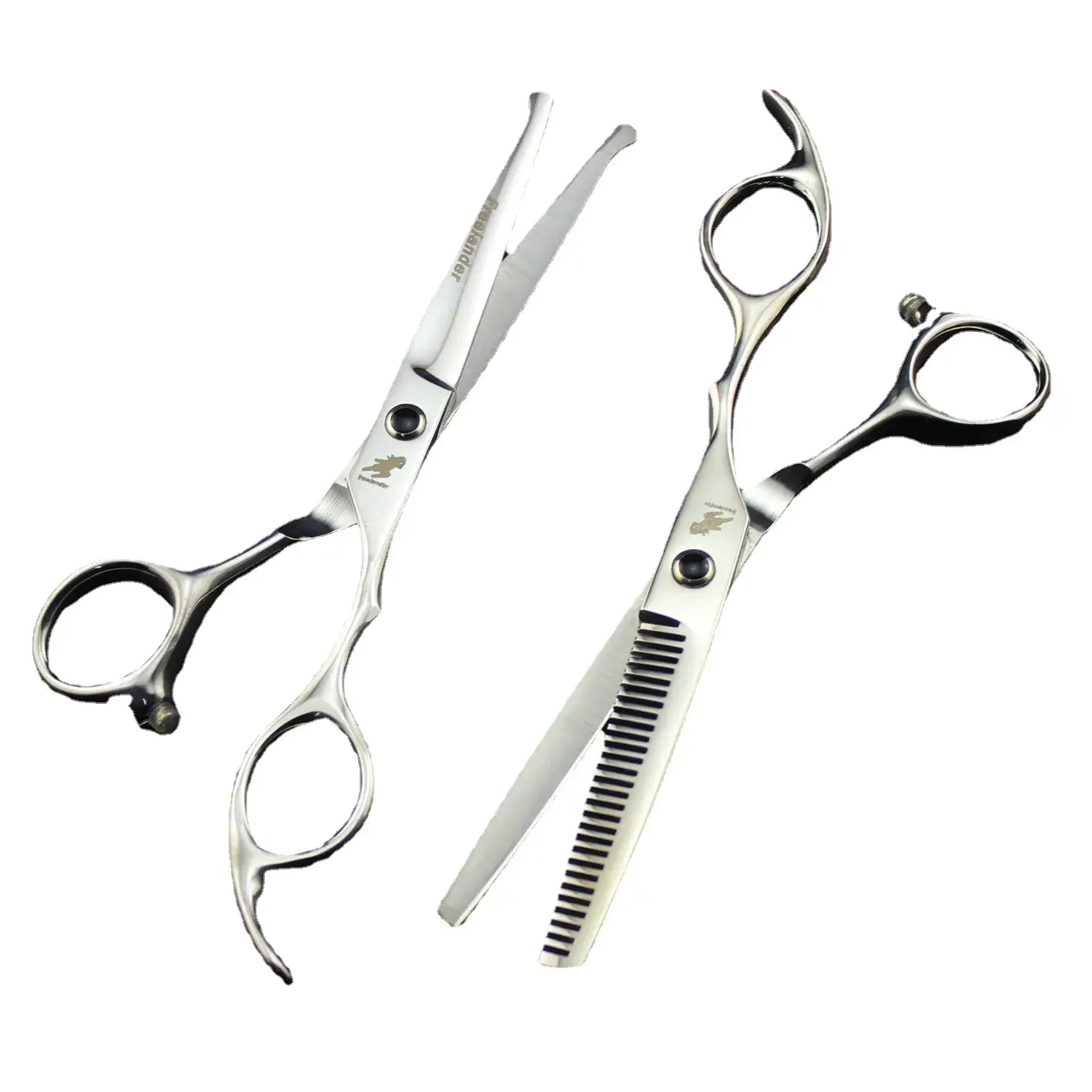 6.0-inch Silver Hair Scissors Set for Men Women - Image 5