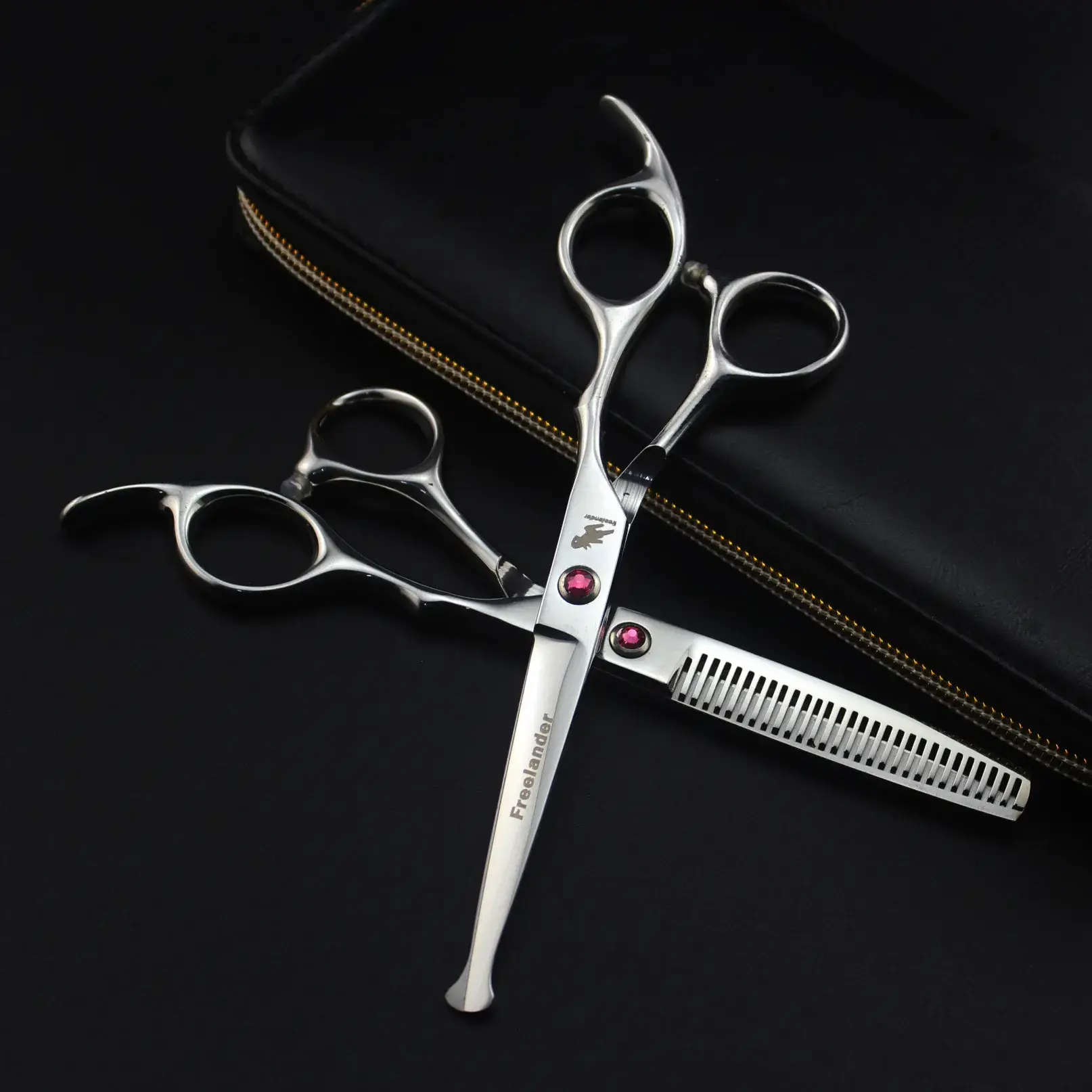 6.0-inch Silver Hair Scissors Set for Men Women