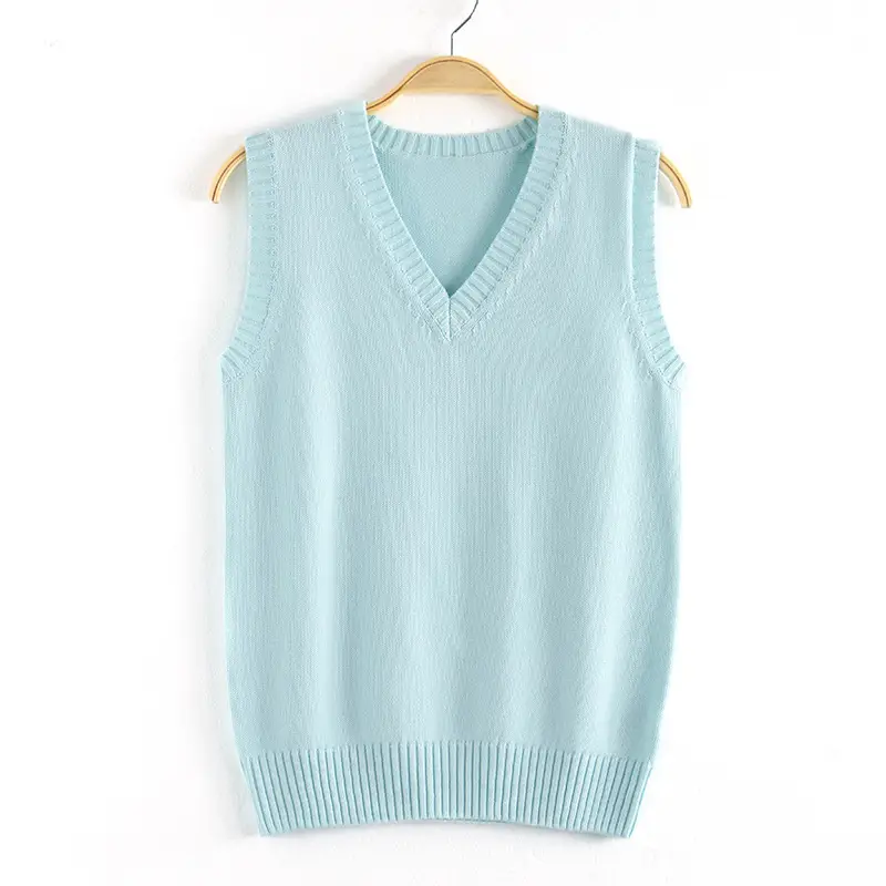 Black V-Neck Knitted Vest for Men Winter - Image 18