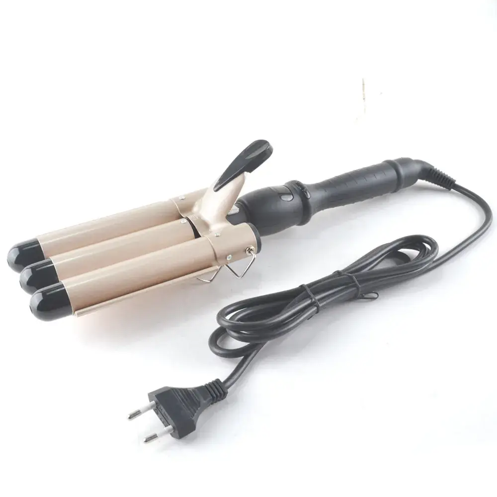 Three-Tube Curling Iron Egg Roll Stick Water Ripple Perm Hair - Image 5