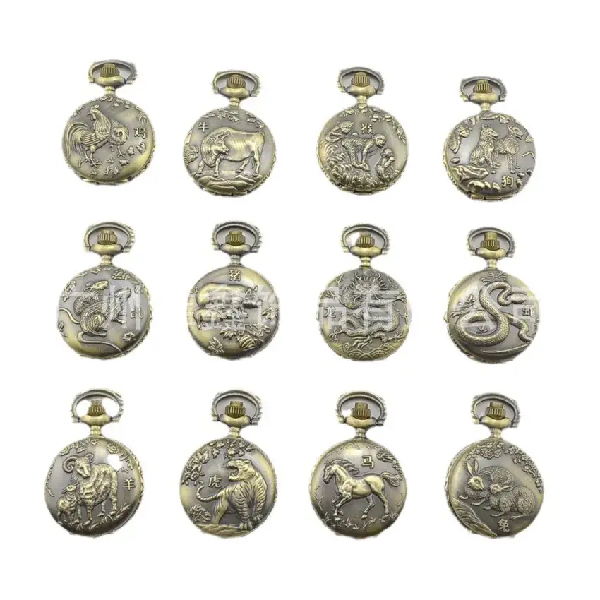 Twelve Zodiac Metal Pocket Watches for Kids - Image 5