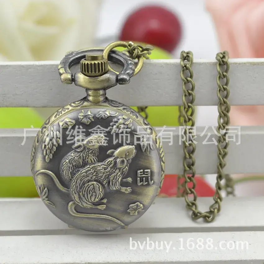 Twelve Zodiac Metal Pocket Watches for Kids — feature 36