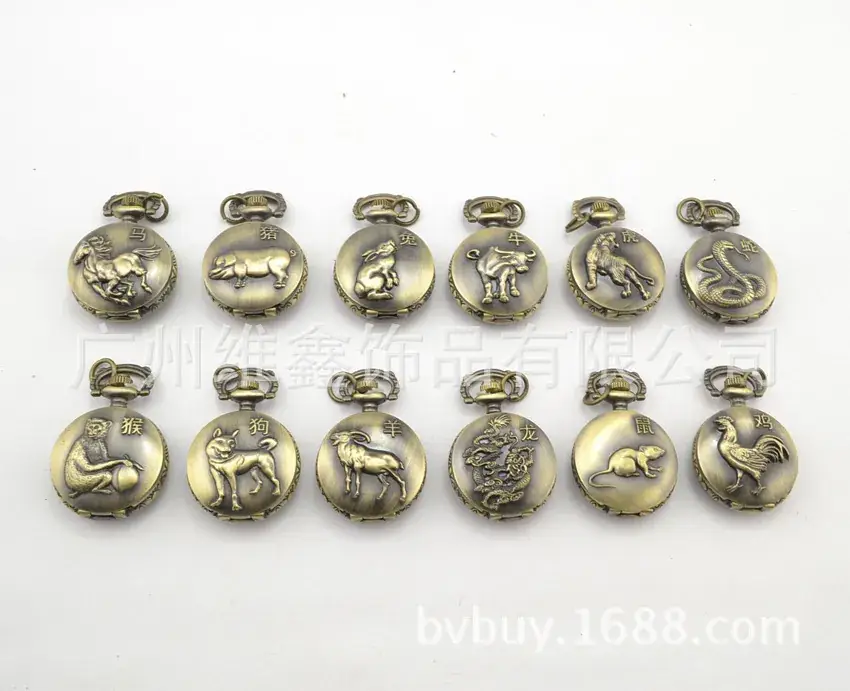 Twelve Zodiac Metal Pocket Watches for Kids — feature 40