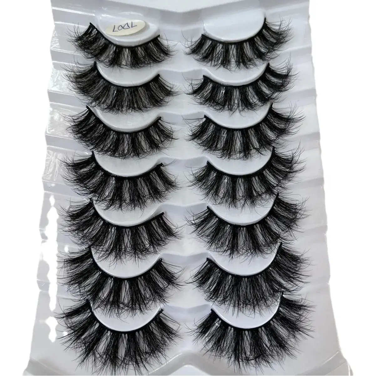 7 Pairs False Eyelashes Multi Layer Explosion Cross Border