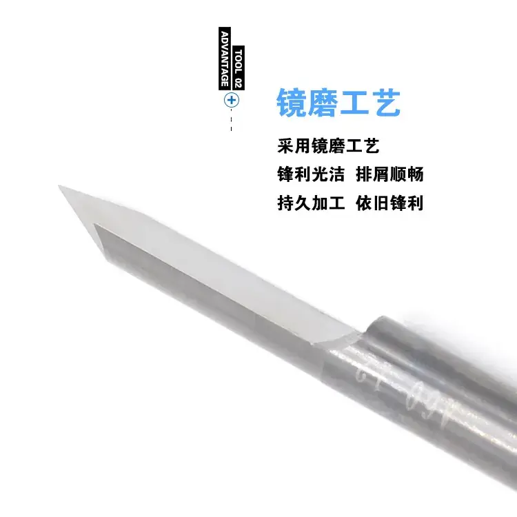 Sharp 6.8mm Cnc Engraving Knife Tapered Edge - Image 2