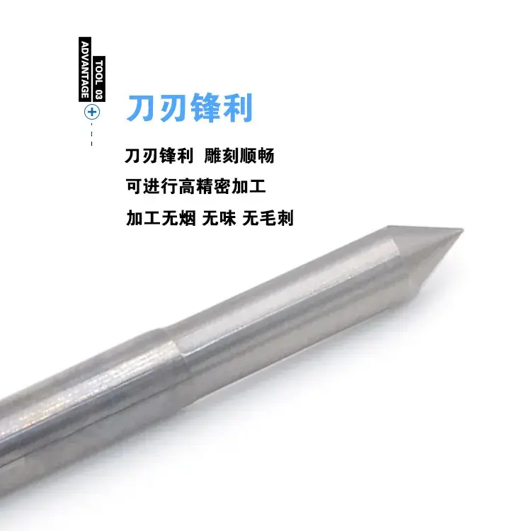 Sharp 6.8mm Cnc Engraving Knife Tapered Edge - Image 3